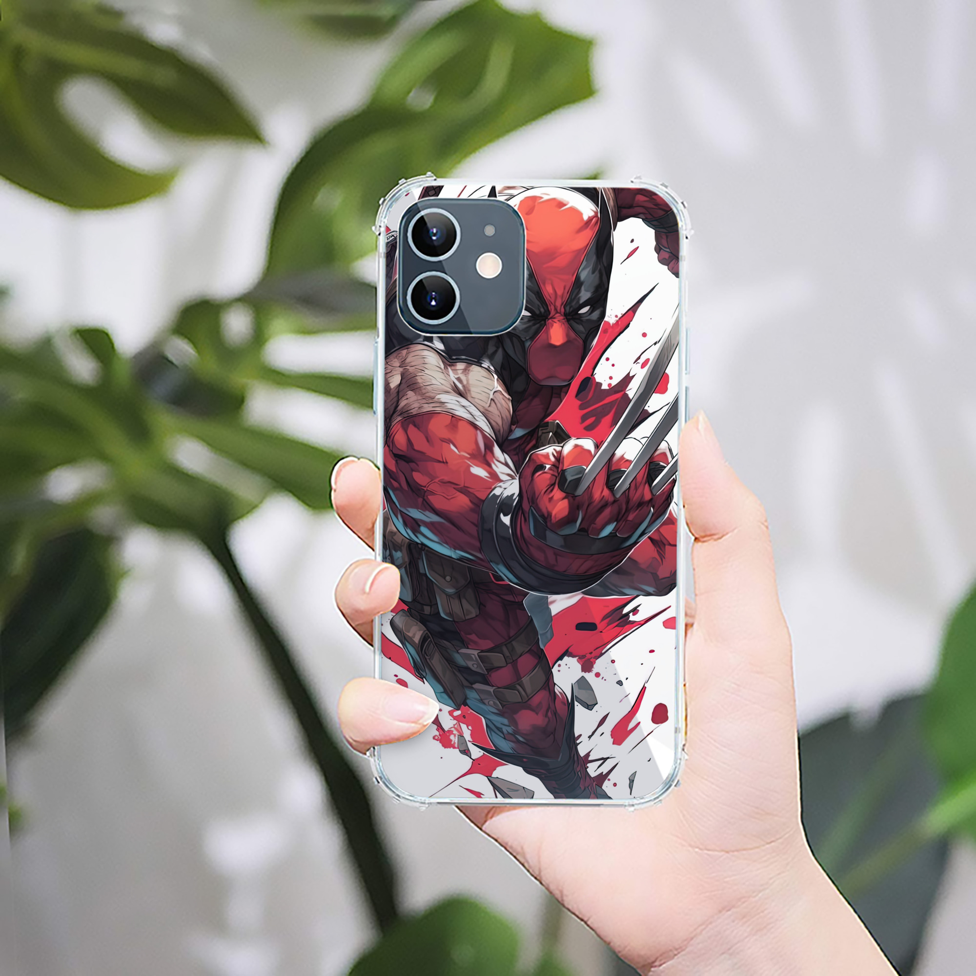 （画像用） Deadpool デッドプール 【iPhone 12シリーズ対応】透明スマホケース（クリアソフトケース）